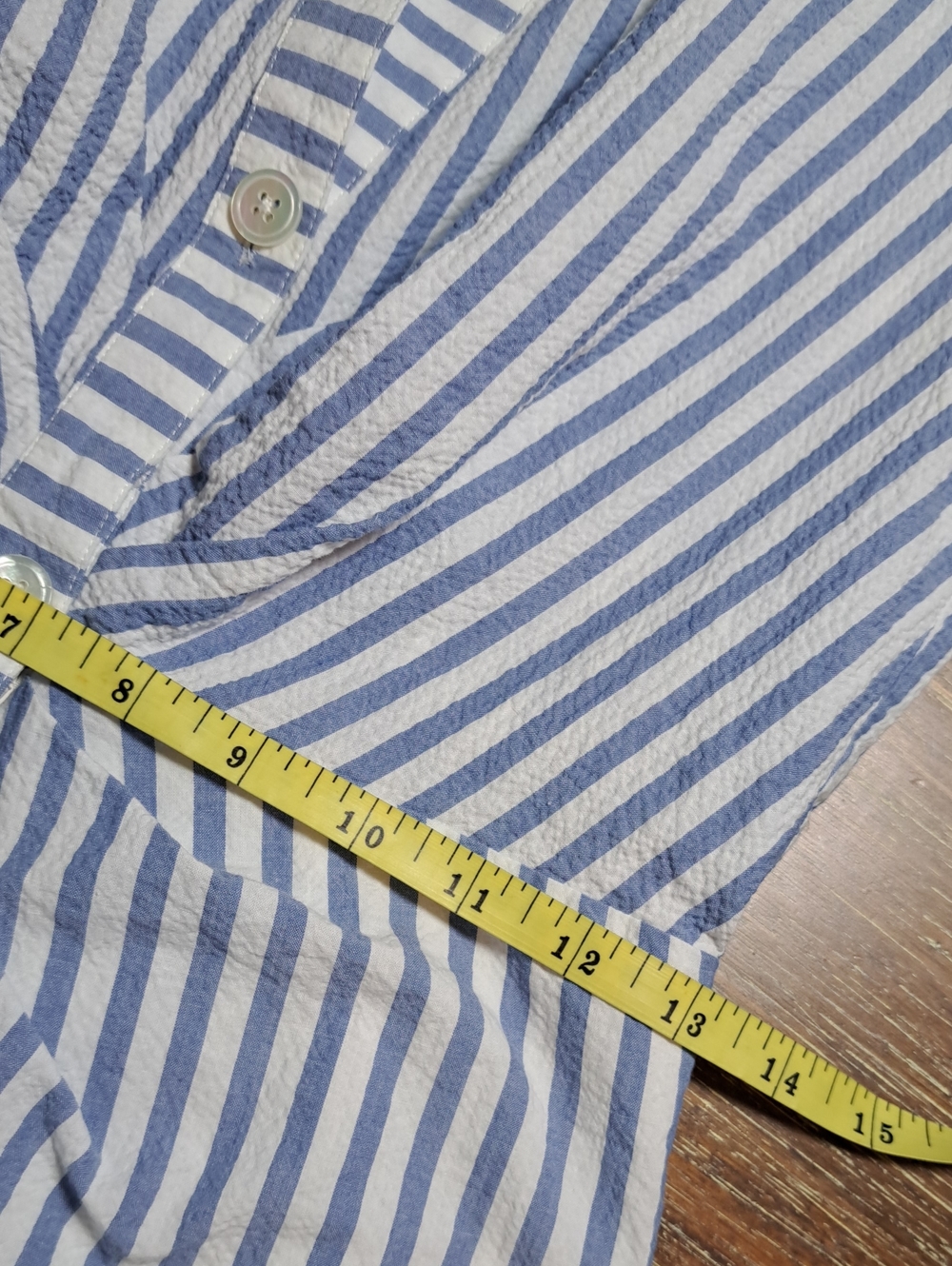 Veronica Beard Women’s Mini Dress Blue  White Stripe Twist-Waist Shirt Cotton XS - Picture 12 of 14